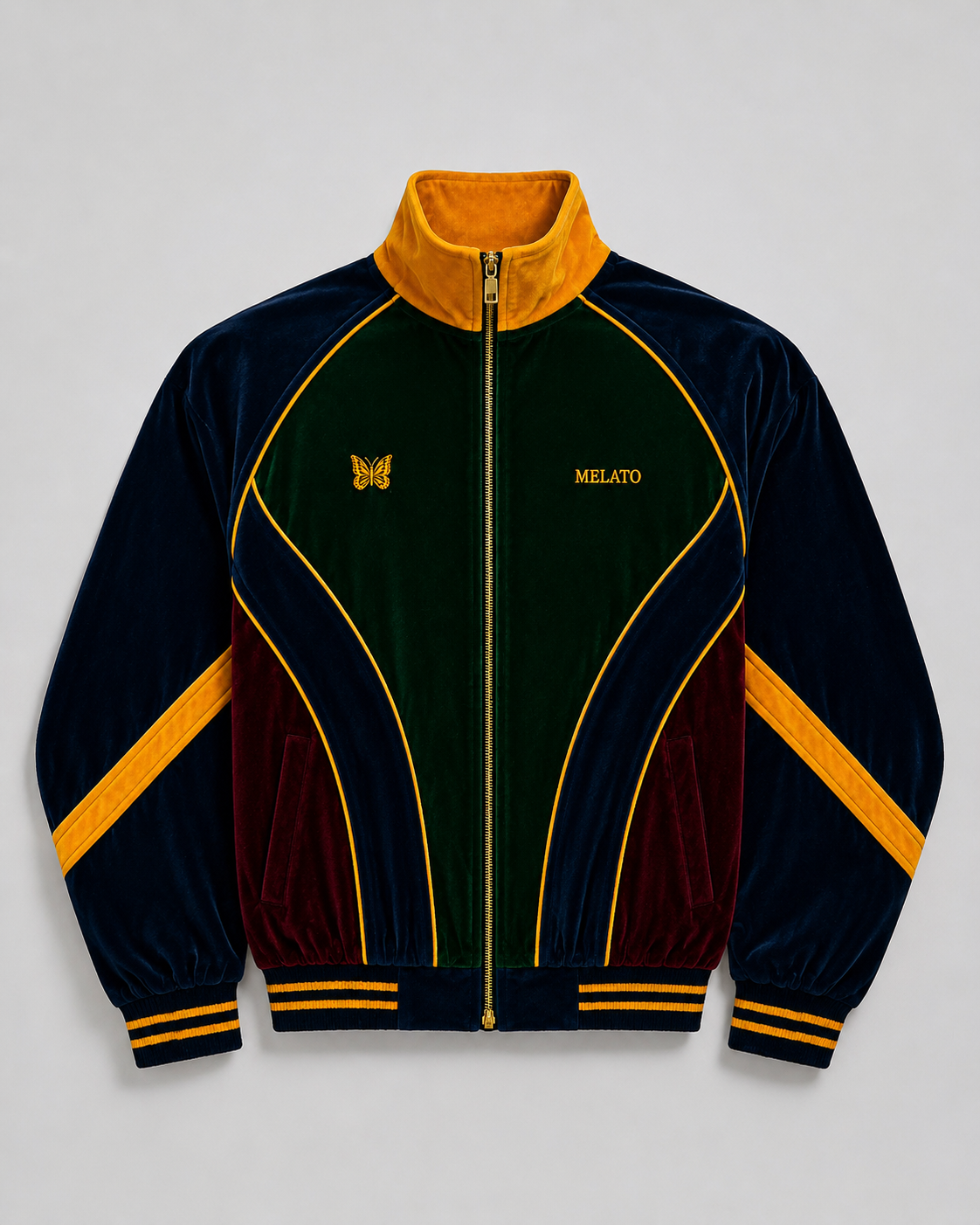 Aurelia Deadwing Velour Track Jacket by Melato, product view 2
