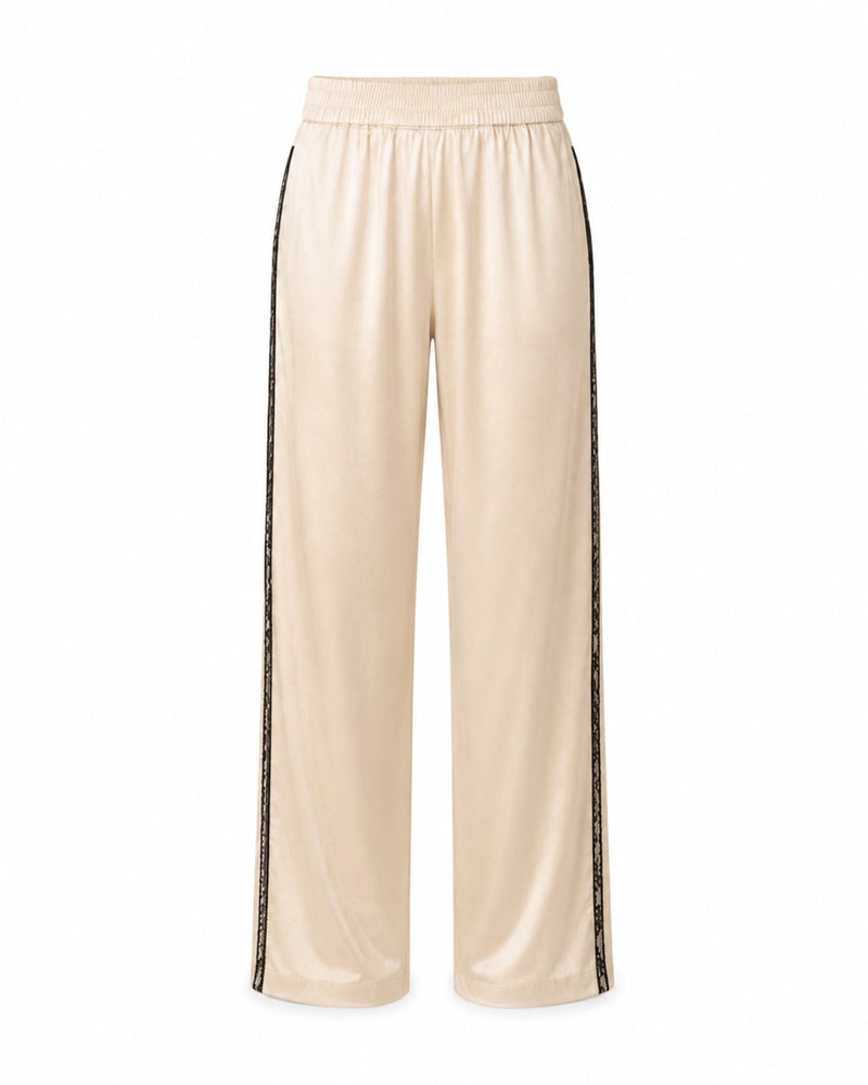 OVUM Satin Track Pant — Pearl