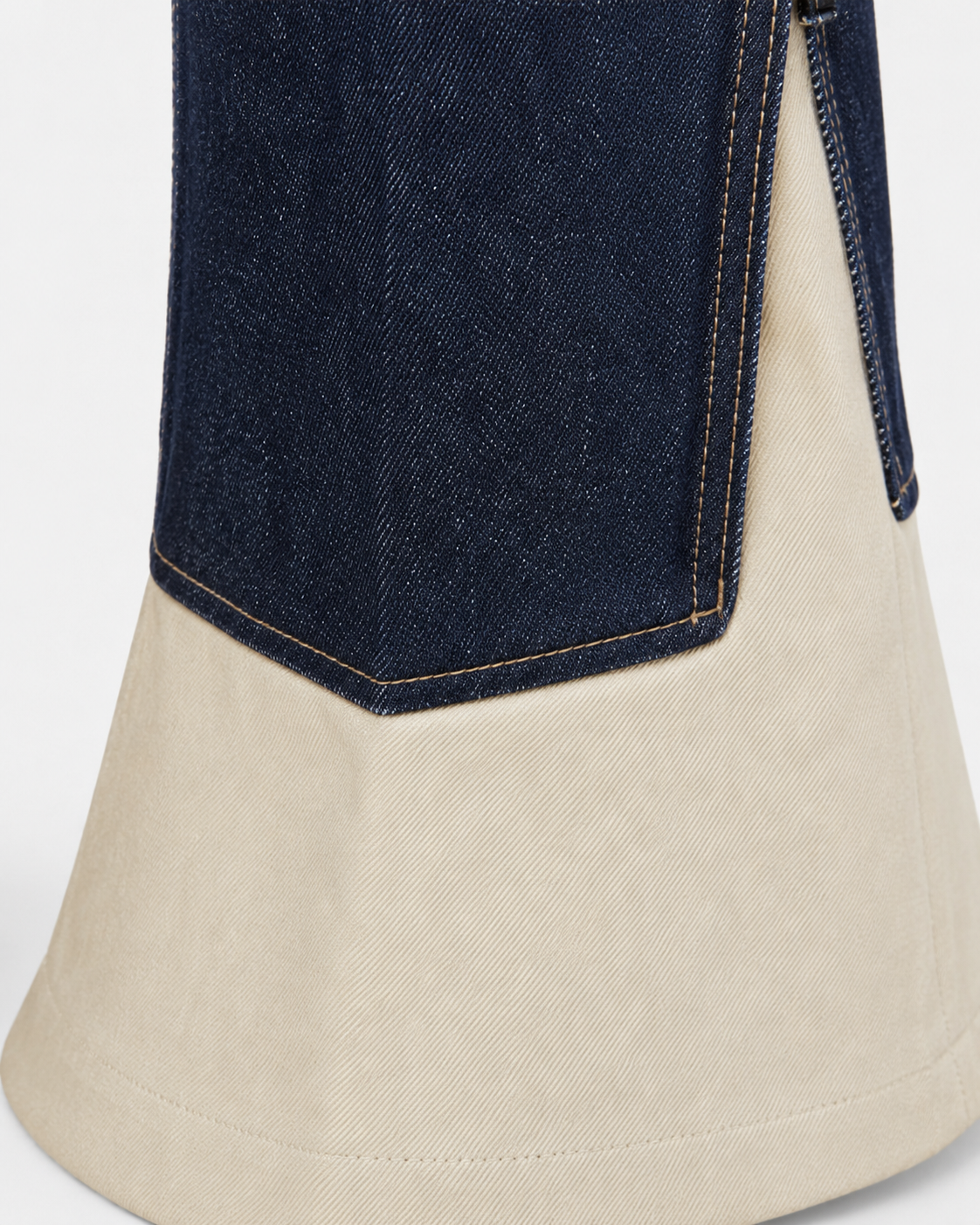 Melato Nuit Blanche Zip Flare Jean product image — statement white jeans