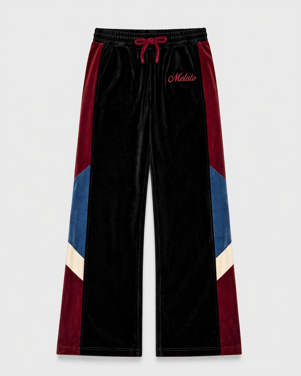 The "Divididos" Premium Velour Track Pants by Melato