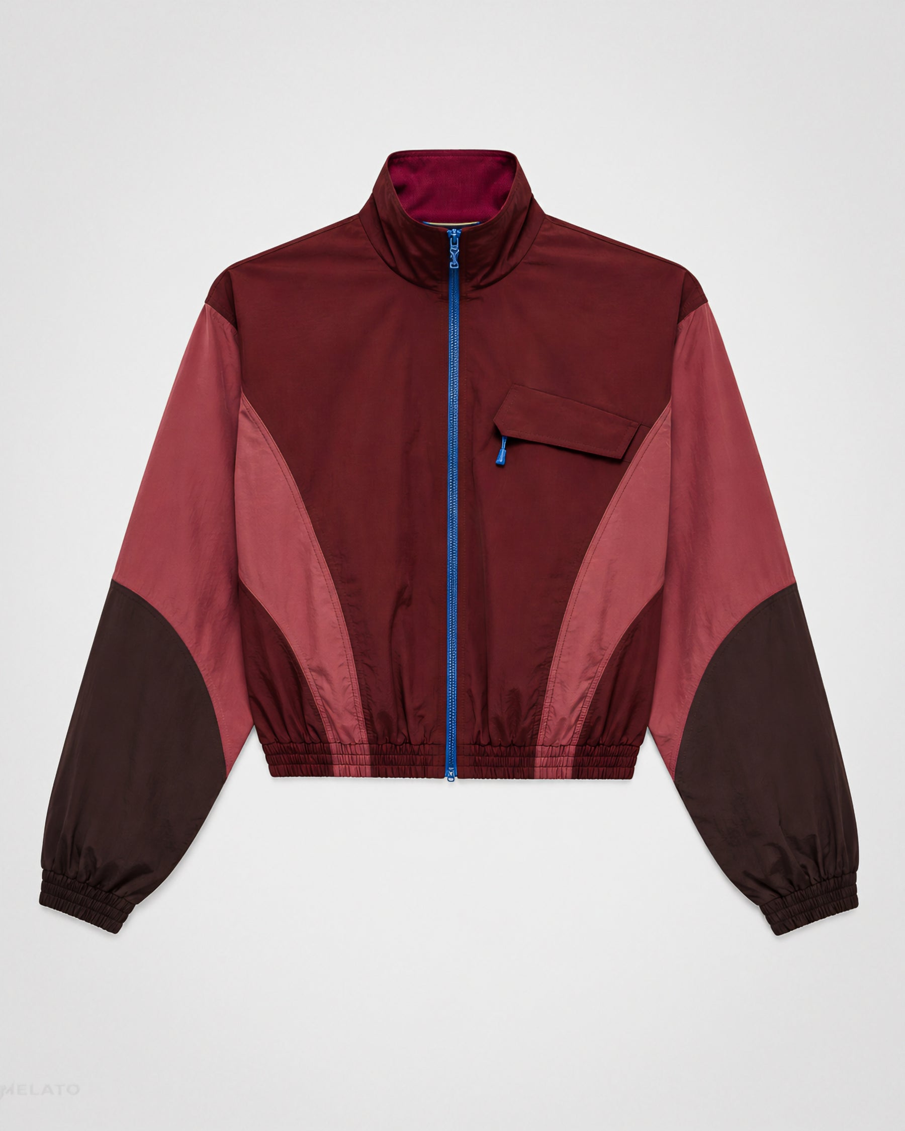 The "Wine Breaker" Marsala Panel Jacket