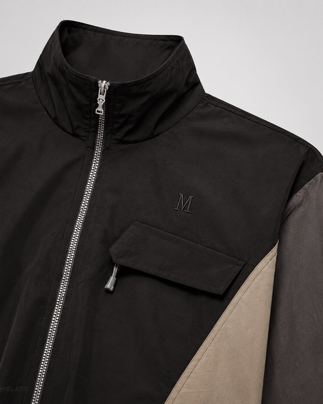 The "Taupe Secret" Retro Panel Jacket