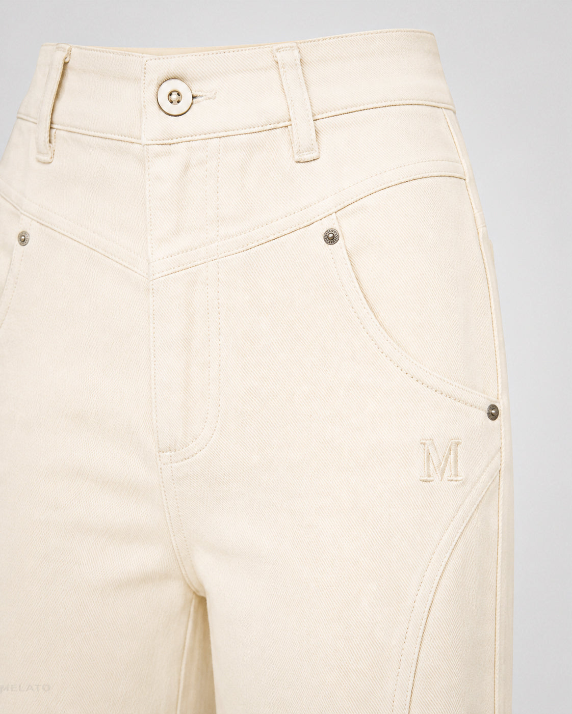 The "Off-White Lie" Wide Flare Jean