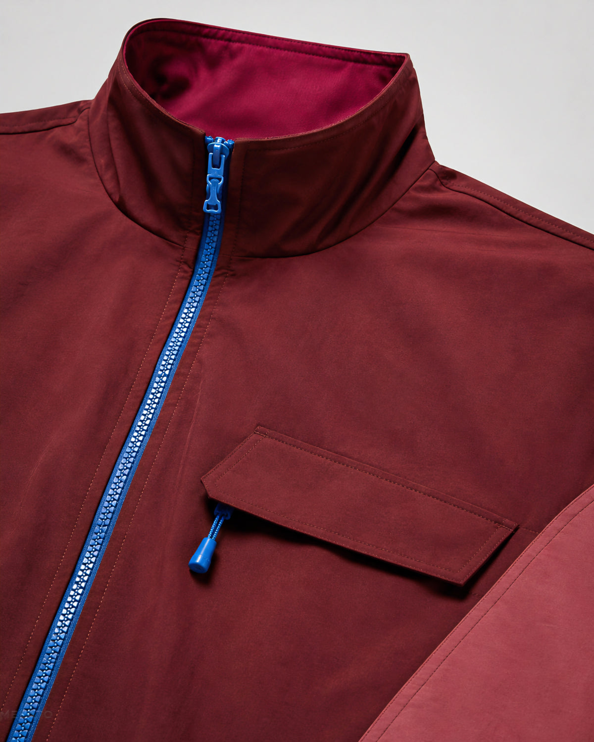 The "Wine Breaker" Marsala Panel Jacket
