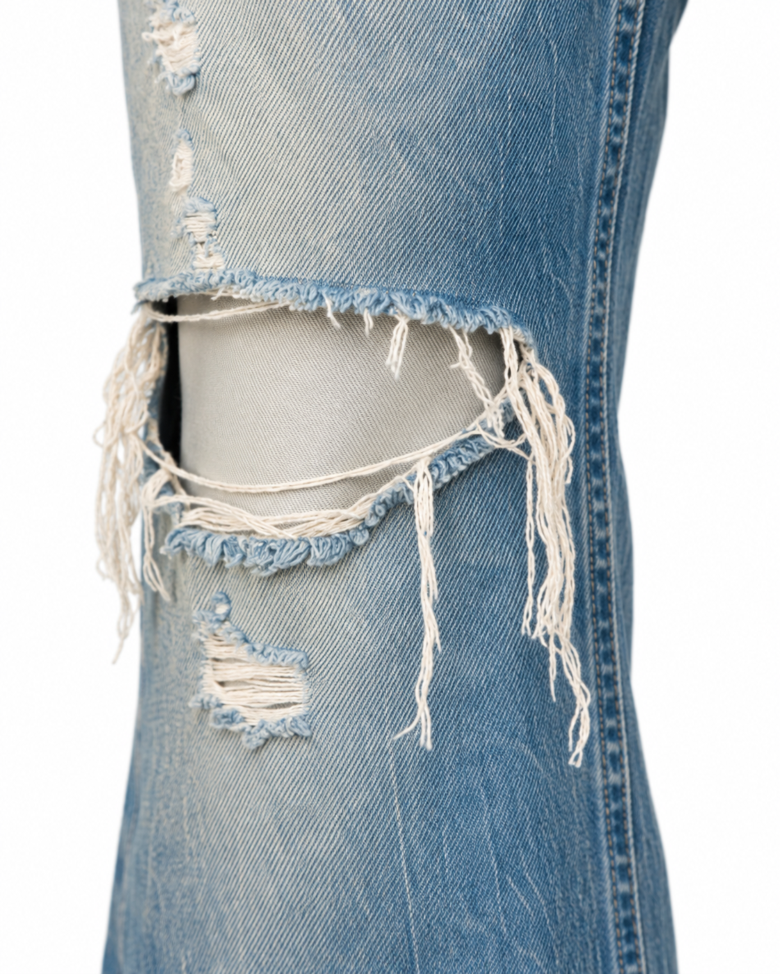 Melato Hendrix Distressed Flare Jean editorial product shot