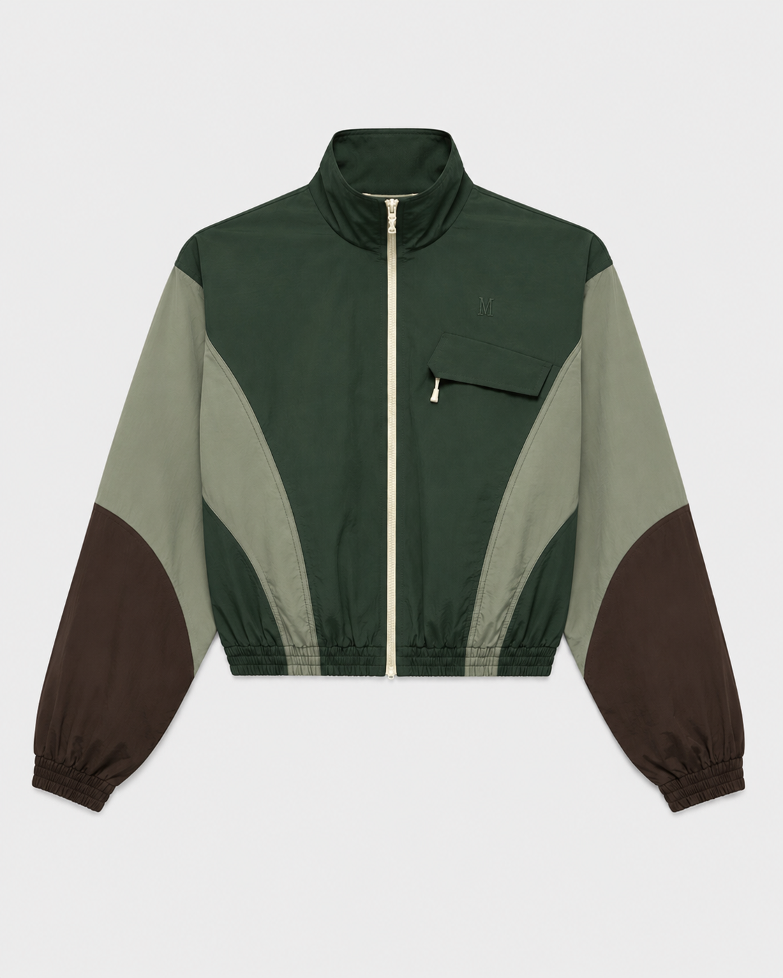 The "Olive Affair" Retro Panel Jacket