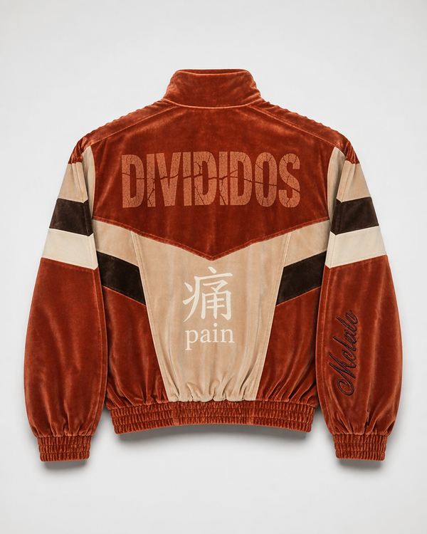 Melato Passion Fruit Velour Track Jacket alternate view — warm colorblock jacket