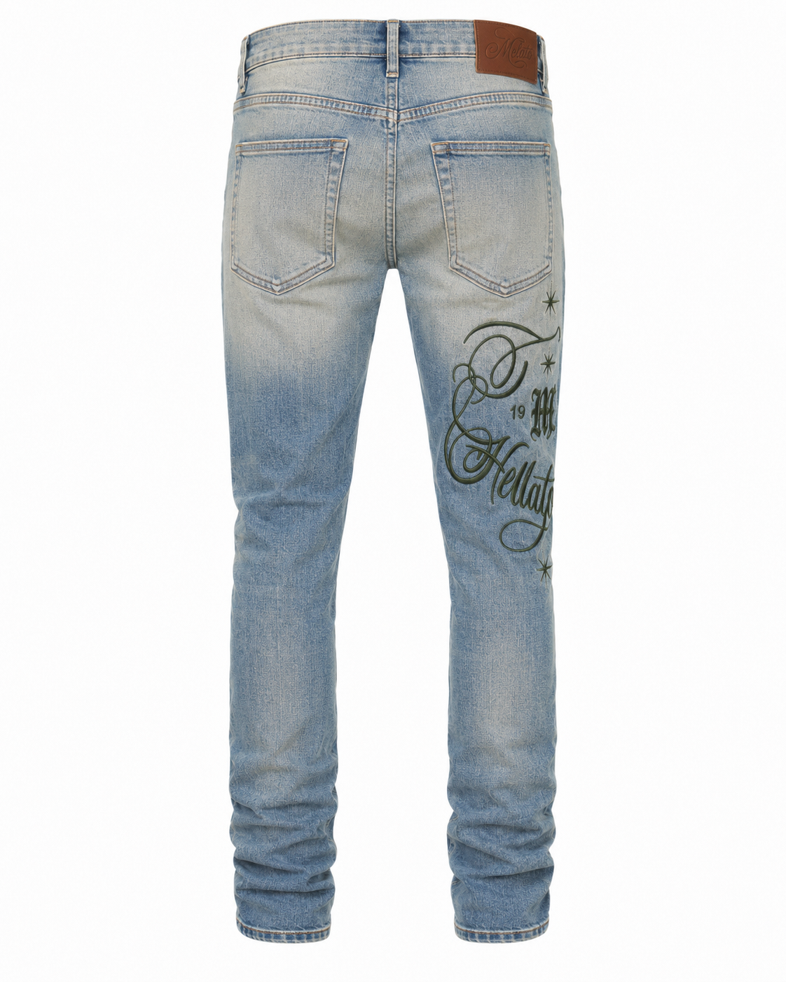 Berry Distressed Slim Jean
