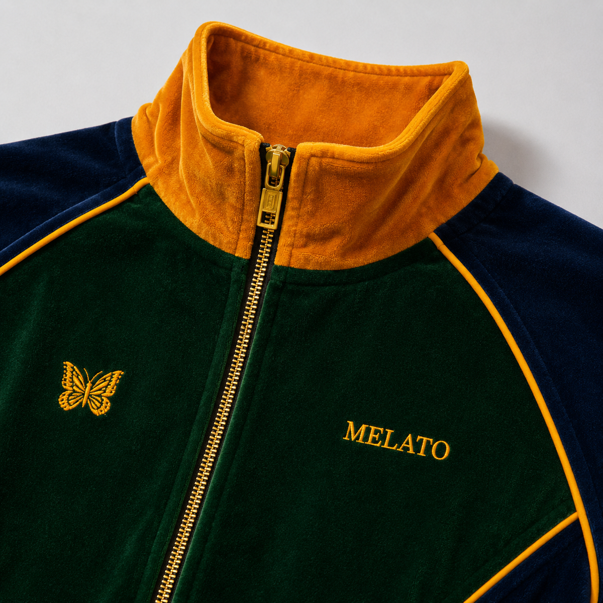 Aurelia Deadwing Velour Track Jacket by Melato, product view 5