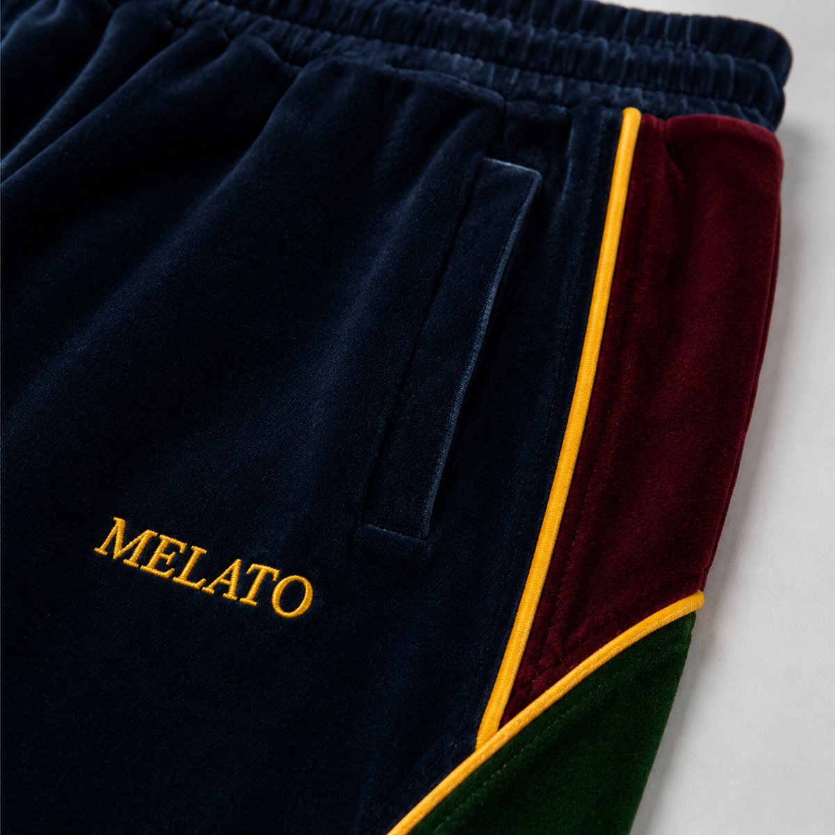 Aurelia Deadwing Velour Track Pant by Melato, product view 2