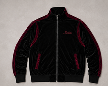 Black Cherry Velour Track Jacket by Melato, product view 1