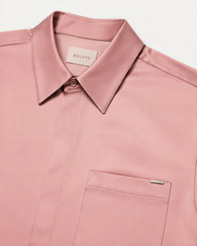 Blush Ledger Satin Shirt, product view 5