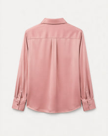 Blush Ledger Satin Shirt, product view 6