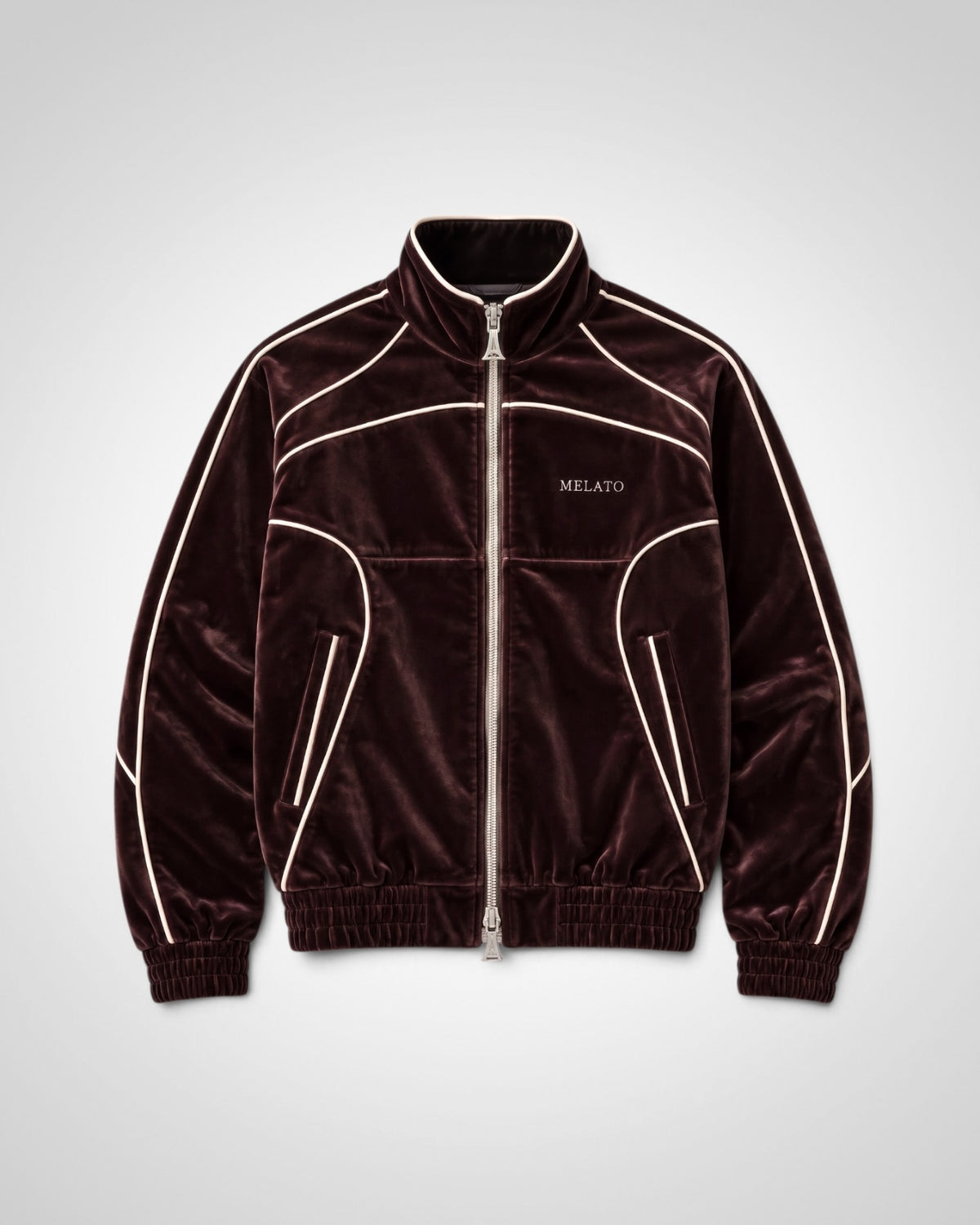 Burden of Plush Velour Track Jacket