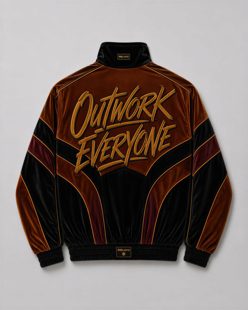 Clockout Velour Track Jacket, product image 1