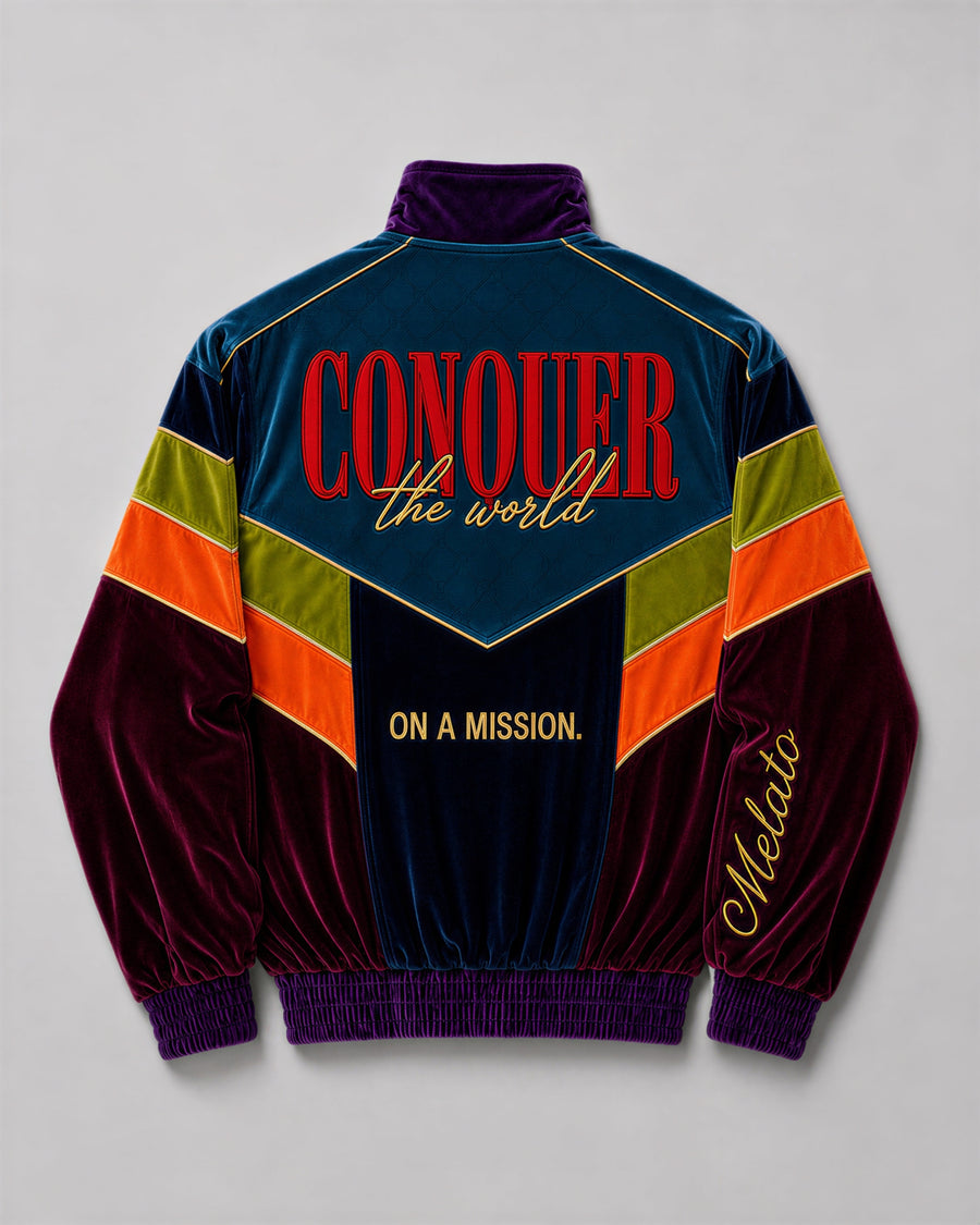 Conquista Velour Track Jacket by Melato, product view 1