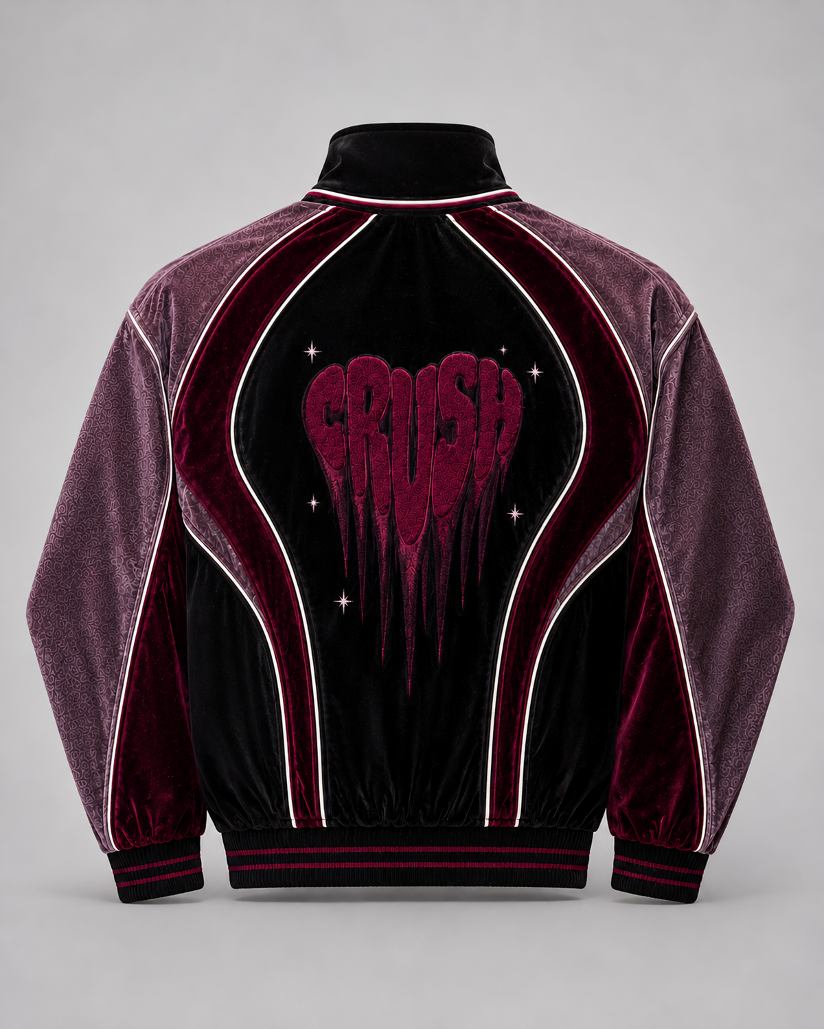 Crush Theory Velour Track Jacket by Melato, product view 1