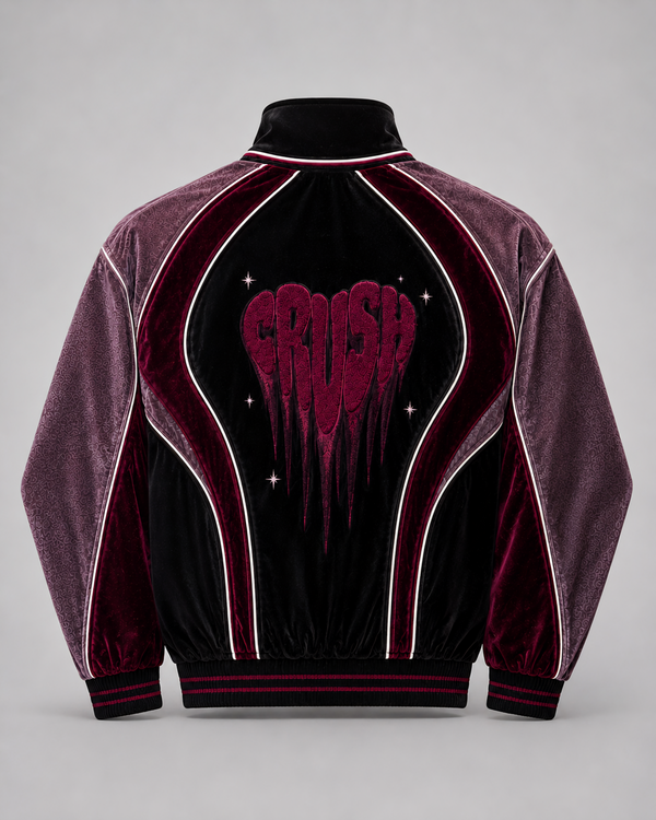 Crush Theory Velour Track Jacket by Melato, product view 1