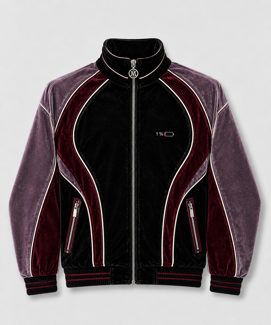 Crush Theory Velour Track Jacket by Melato, product view 2