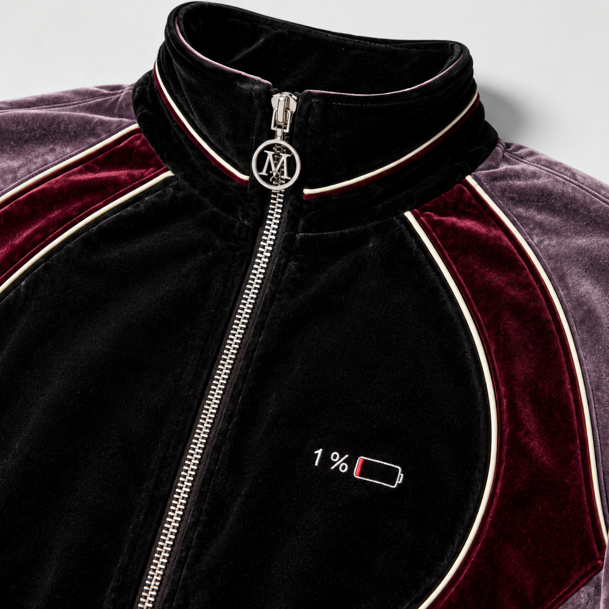 Crush Theory Velour Track Jacket by Melato, product view 4