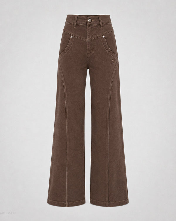 Dirt Rich Denim Flare Jean by Melato, product view 1
