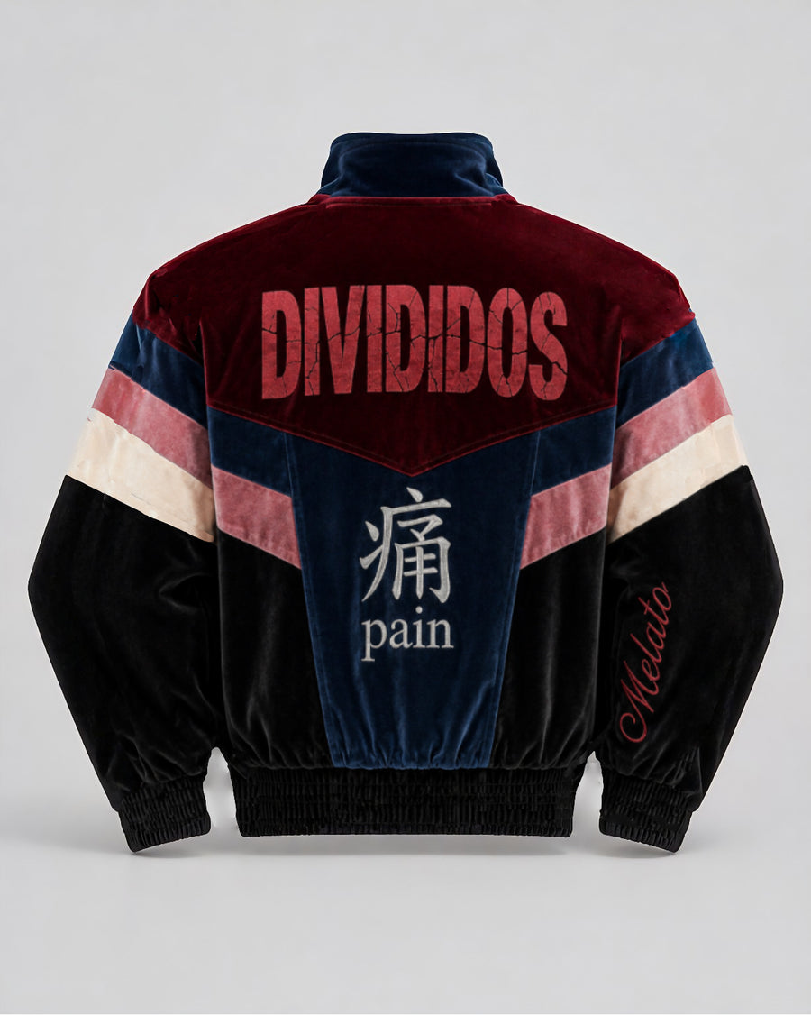 Divididos Velour Track Jacket by Melato, front product view