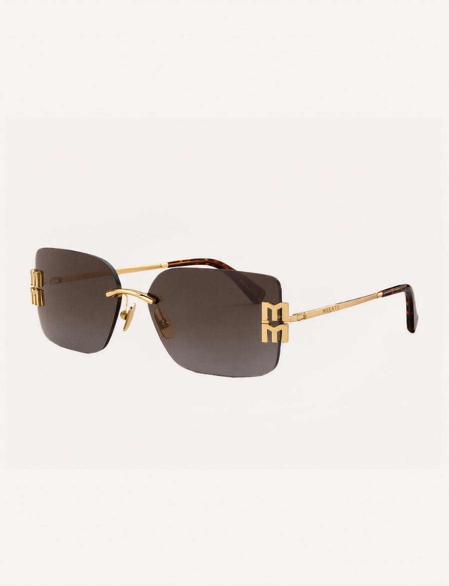 Double Standard Rimless Sunglasses by Melato, product view 1