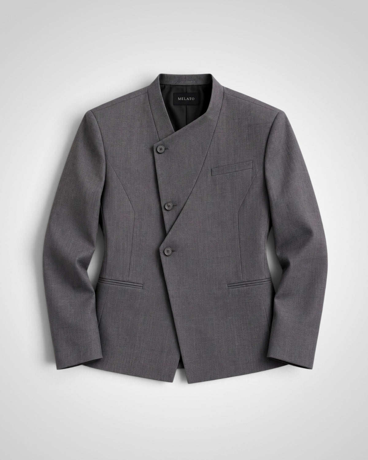 Grey Area Asymmetric Blazer by Melato, product image