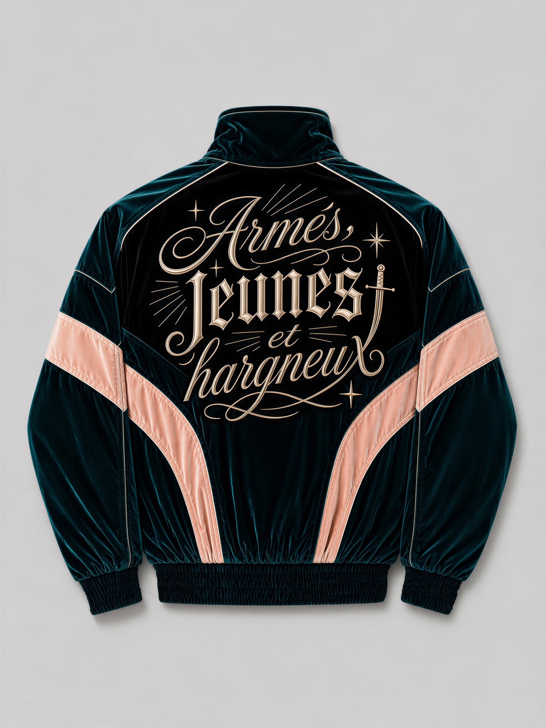 Hargneux Velour Track Jacket by Melato, product view 1