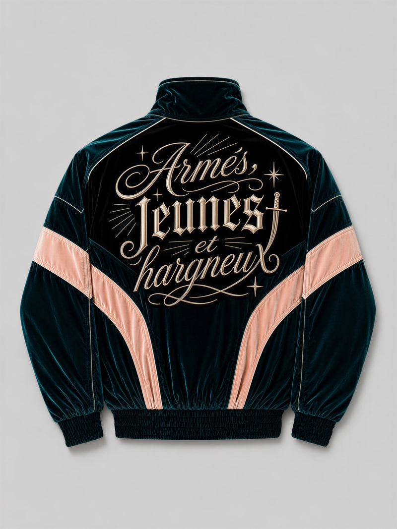 Hargneux Velour Track Jacket