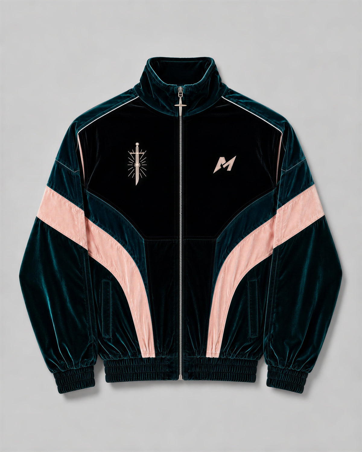 Hargneux Velour Track Jacket by Melato, product view 2