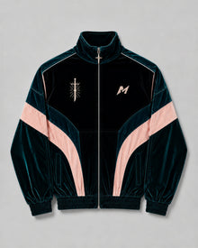Hargneux Velour Track Jacket by Melato, product view 2