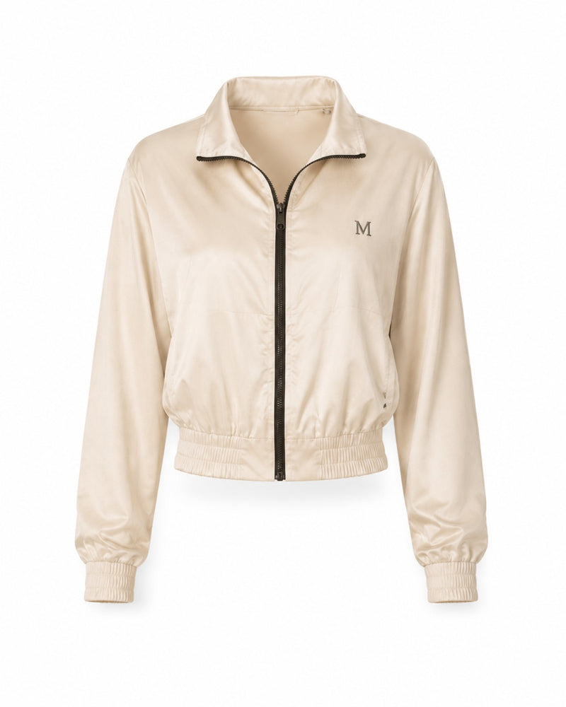 OVUM Satin Track Jacket — Pearl