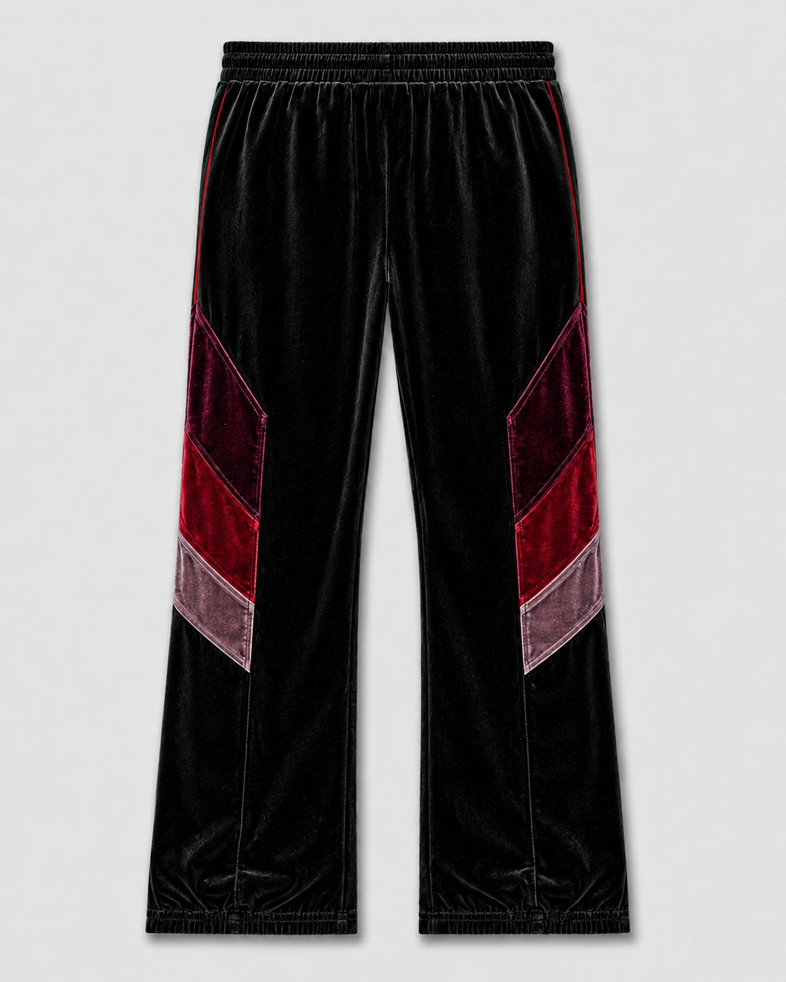 Melato OJOS Velour Track Pants burgundy velour, back view