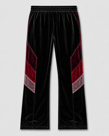 Melato OJOS Velour Track Pants burgundy velour, back view