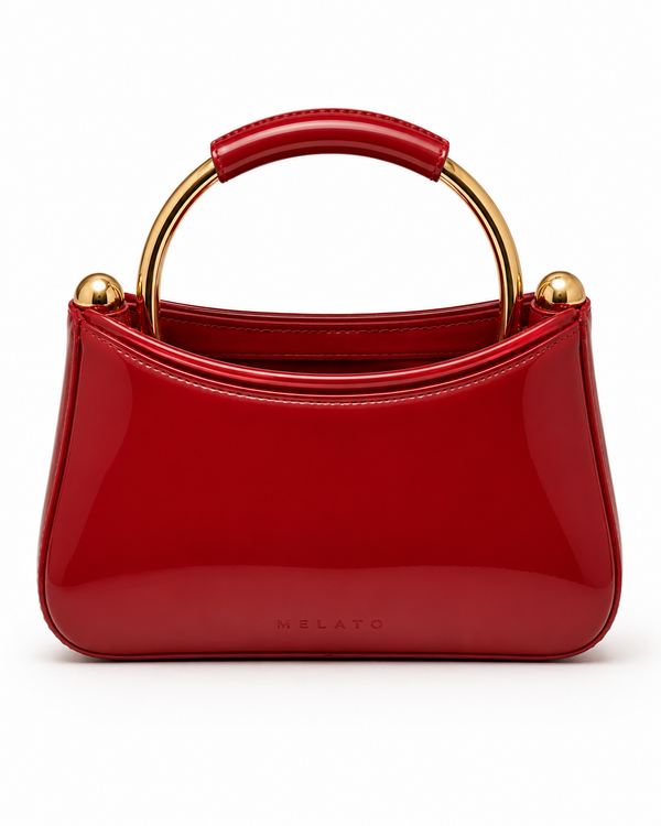 Red Handed Top Handle Bag by Melato, product view 1