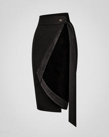 The "Noir Memoir" Wrap Pencil Skirt