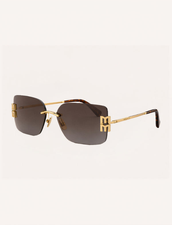Double Standard Rimless Sunglasses