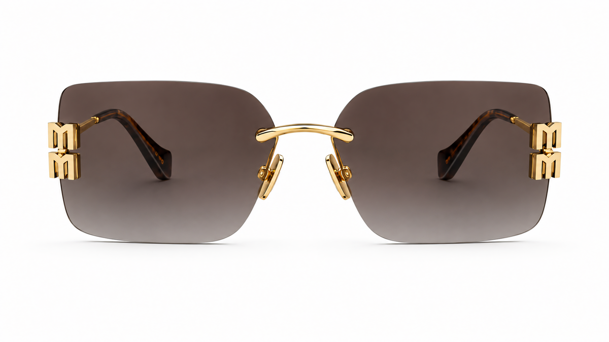 Double Standard Rimless Sunglasses