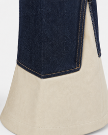 Melato Nuit Blanche Zip Flare Jean product image — statement white jeans
