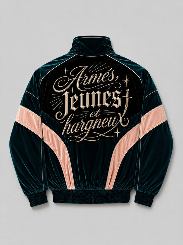 Hargneux Velour Track Jacket