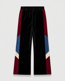Melato Divididos Velour Track Pant fabric detail — premium velour paneling