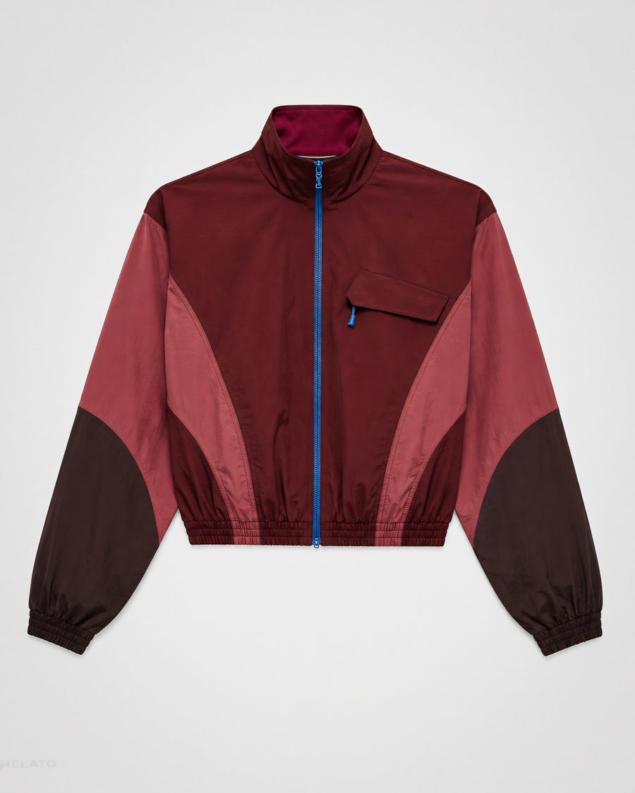 The "Wine Breaker" Marsala Panel Jacket