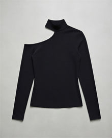 Cold Shoulder Mockneck Top