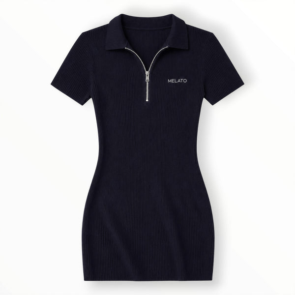 Dress Code Violation Rib Knit Mini Dress