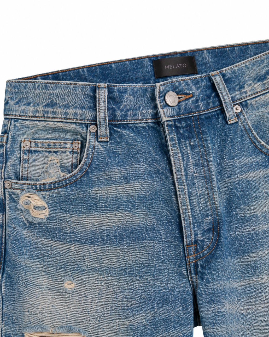 Melato Hendrix Distressed Flare Jean alternate product view