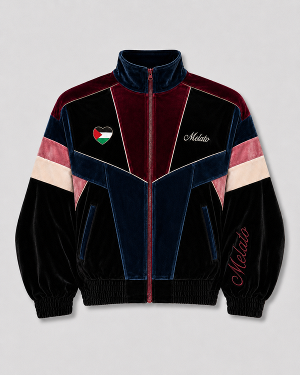 Divididos Velour Track Jacket by Melato, alternate product view