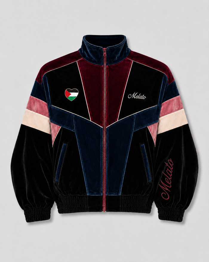 Divididos Velour Track Jacket by Melato, alternate product view