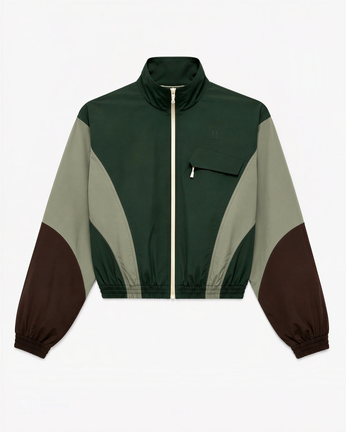 Olive Affair Retro Panel Jacket