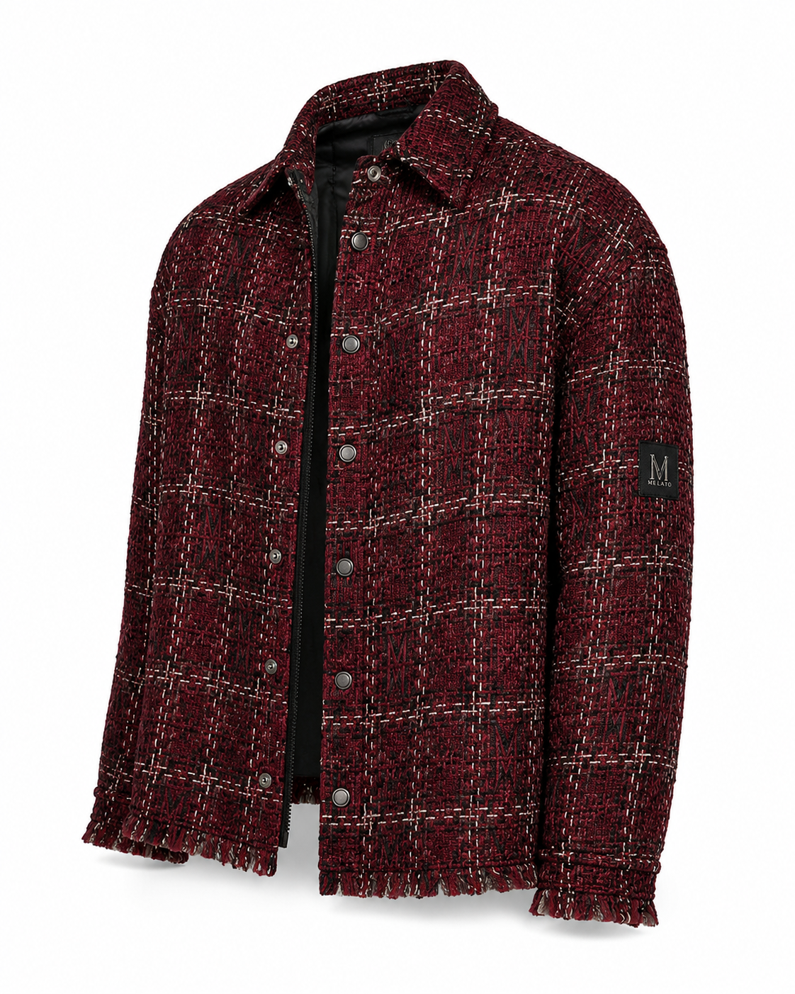 Barolo Tweed Zip Overshirt